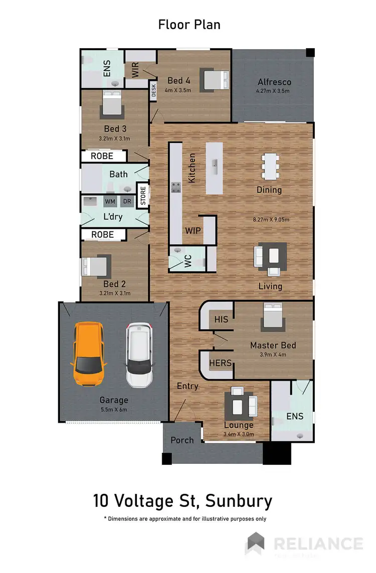 Floorplan of Homely house listing, 10 Voltage Street, Sunbury VIC 3429