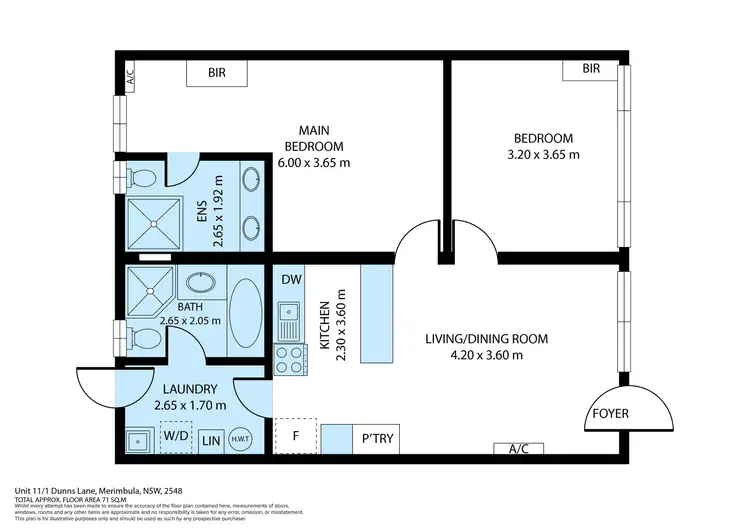Floorplan of Homely unit listing, 11/1 Dunns Lane, Merimbula NSW 2548