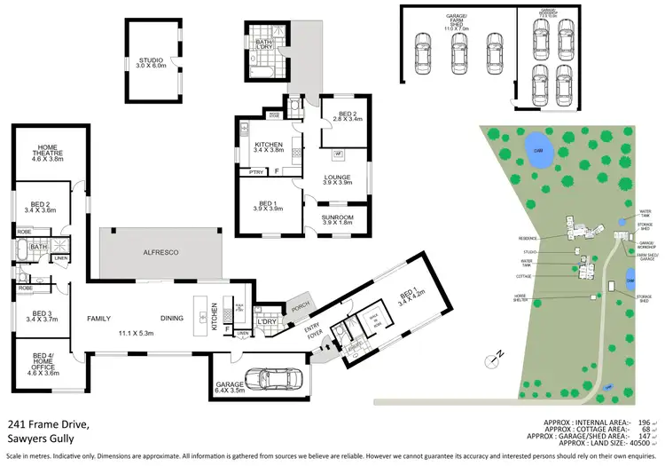 Floorplan of Homely rural property listing, 241 Frame Drive, Sawyers Gully NSW 2326
