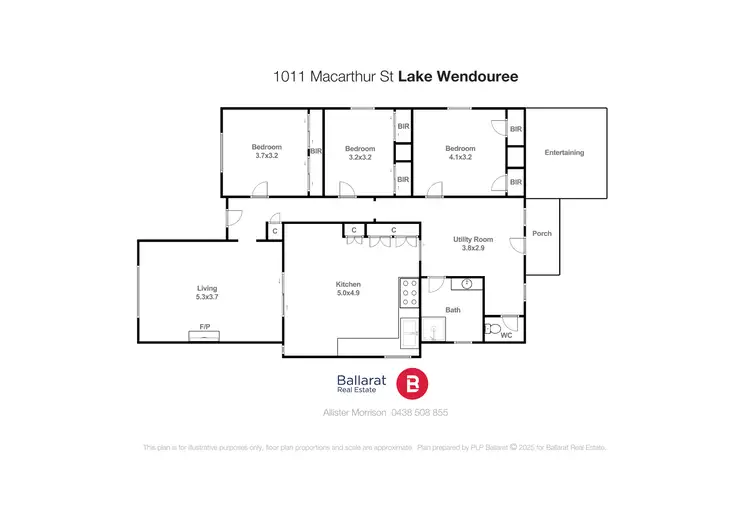 Floorplan of Homely house listing, 1011 MacArthur Street, Lake Wendouree VIC 3350