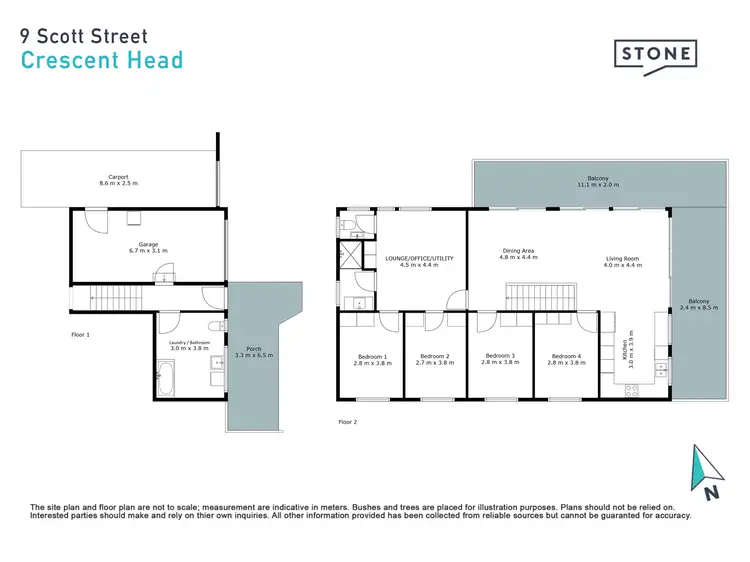 Floorplan of Homely house listing, 9 Scott Street, Crescent Head NSW 2440