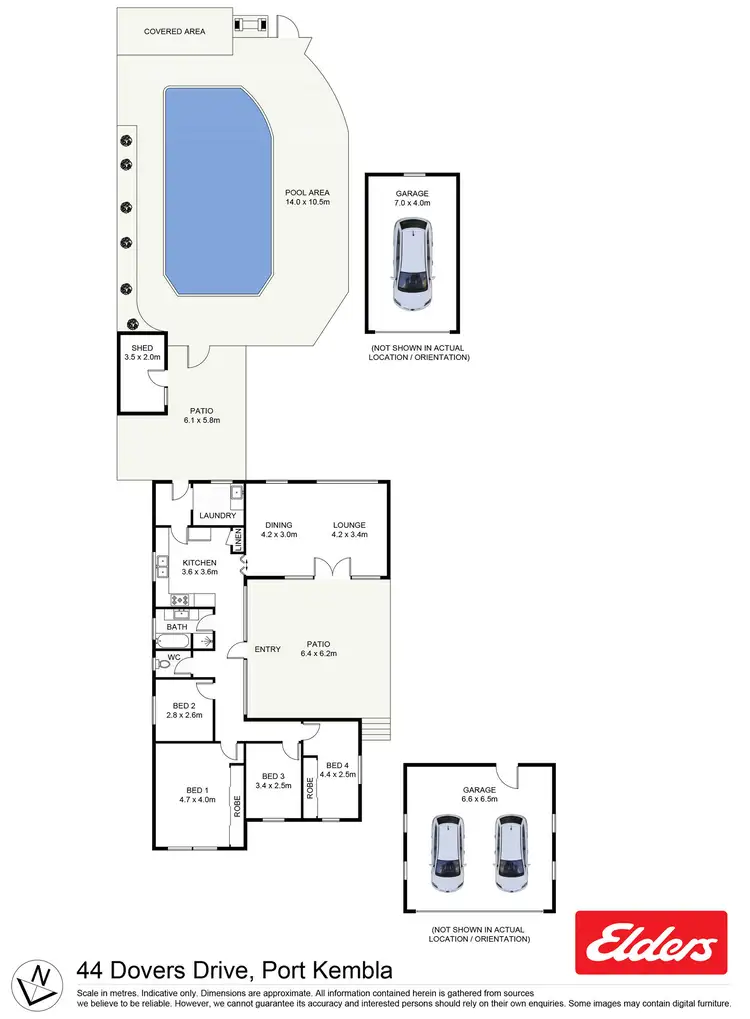 Floorplan of Homely house listing, 44 Dovers Drive, Port Kembla NSW 2505