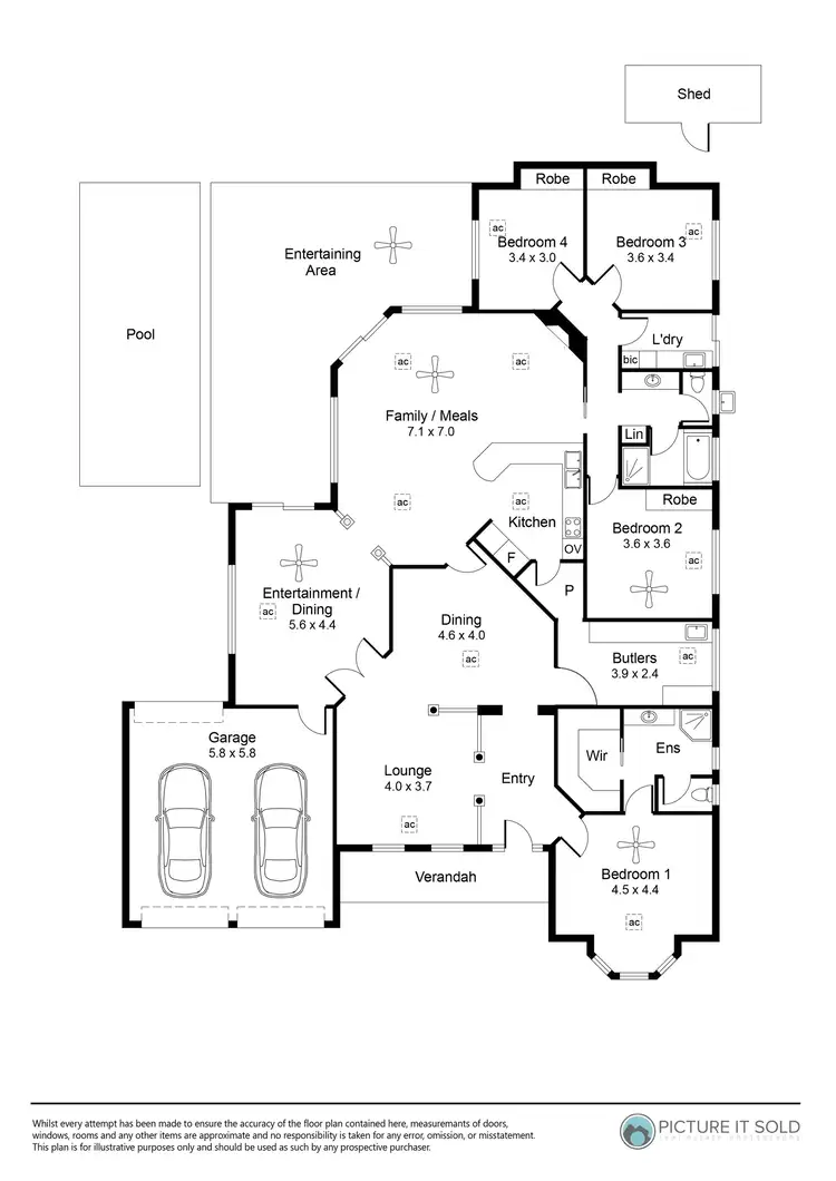 Floorplan of Homely house listing, 10 Moorfield Terrace, Allenby Gardens SA 5009