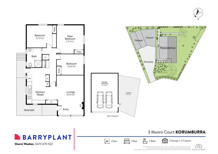 Floorplan of Homely house listing, 3 Munro Court, Korumburra VIC 3950