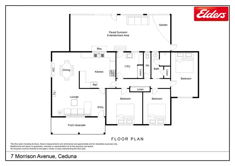 Floorplan of Homely house listing, 7 Morrison Avenue, Ceduna SA 5690