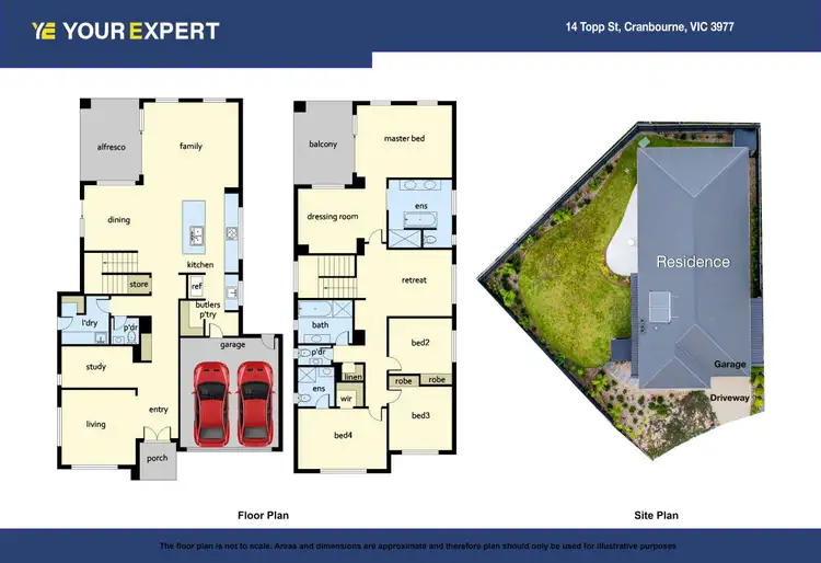 Floorplan of Homely house listing, 14 Topp Street, Cranbourne VIC 3977