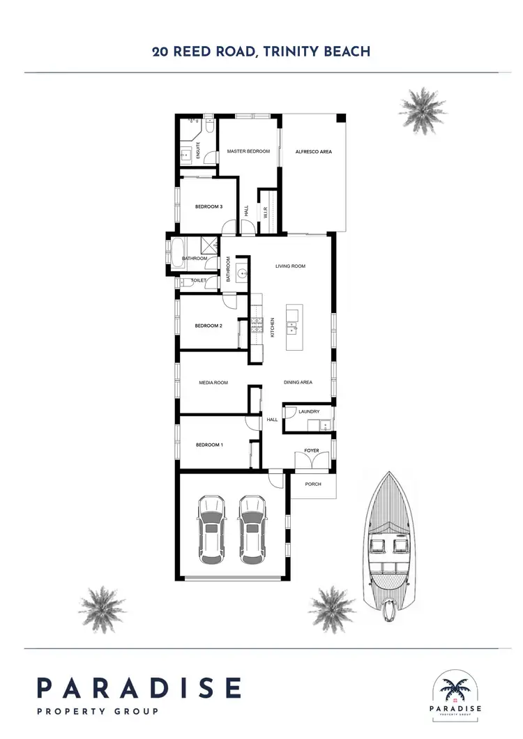 Floorplan of Homely house listing, 20 Reed Road, Trinity Beach QLD 4879