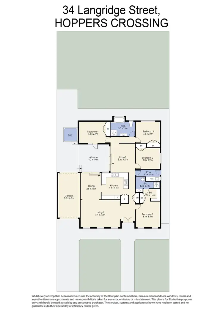 Floorplan of Homely house listing, 34 Langridge Street, Hoppers Crossing VIC 3029