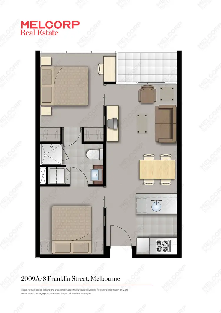 Floorplan of Homely apartment listing, 2009A/8 Franklin Street, Melbourne VIC 3000