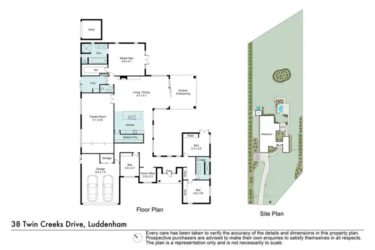 Floorplan of Homely house listing, 38 Twin Creeks Drive, Luddenham NSW 2745