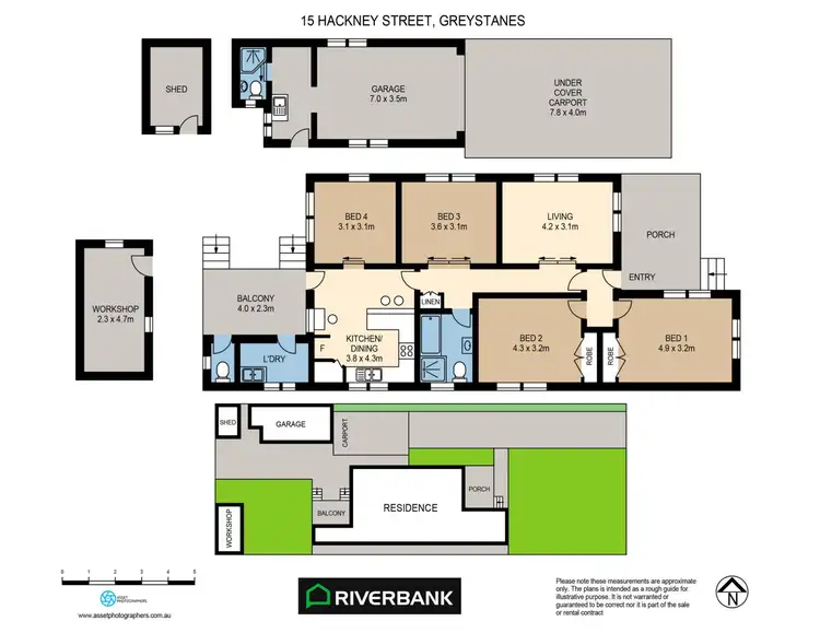 Floorplan of Homely house listing, 15 Hackney Street, Greystanes NSW 2145