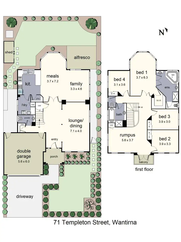 Floorplan of Homely house listing, 71 Templeton Street, Wantirna VIC 3152