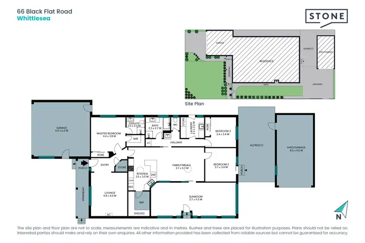 Floorplan of Homely house listing, 66 Black Flat Road, Whittlesea VIC 3757