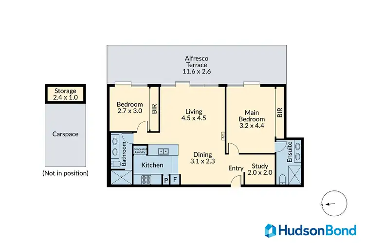 Floorplan of Homely unit listing, 18/33 Queens Avenue, Doncaster VIC 3108