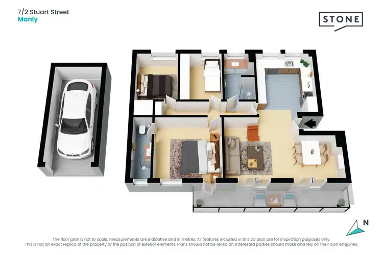 Floorplan of Homely apartment listing, 7/2-4 Stuart Street, Manly NSW 2095