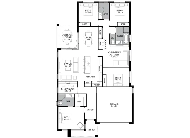 Floorplan of Homely house listing, 108 Caladenia Crescent, South Nowra NSW 2541