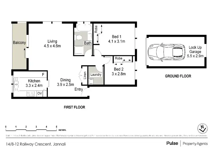 Floorplan of Homely unit listing, 14/8-12 Railway Crescent, Jannali NSW 2226