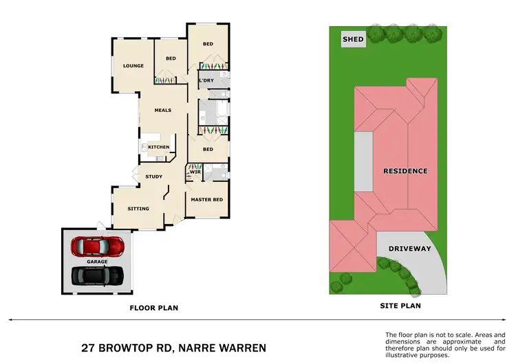Floorplan of Homely house listing, 27 Browtop Road, Narre Warren VIC 3805