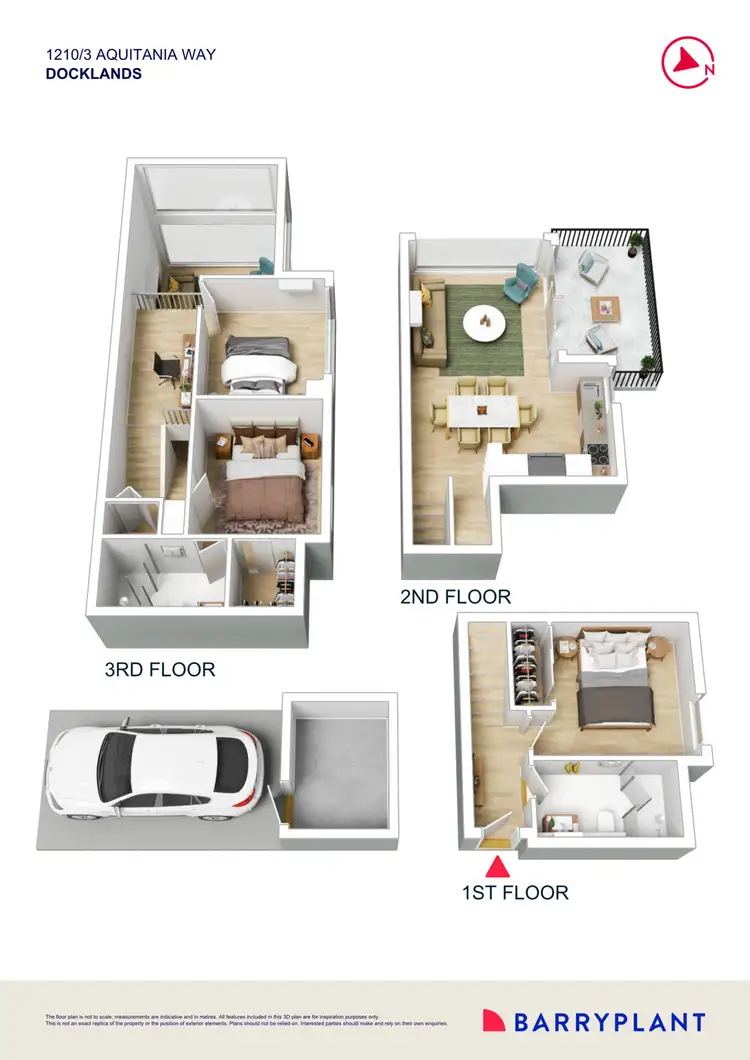 Floorplan of Homely apartment listing, 1210/3 Aquitania Way, Docklands VIC 3008