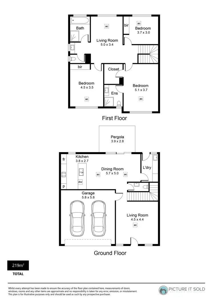 Floorplan of Homely townhouse listing, 2/9 Hilltop Avenue, Felixstow SA 5070