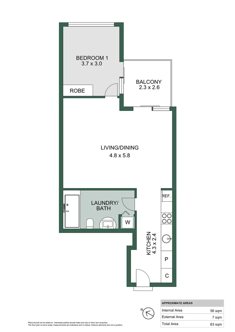 Floorplan of Homely apartment listing, 631/16 Holdfast Promenade, Glenelg SA 5045