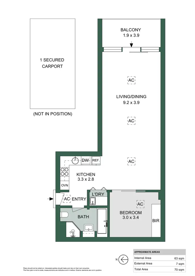 Floorplan of Homely apartment listing, 422/29 Colley Terrace, Glenelg SA 5045