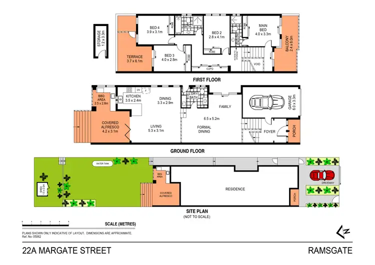 Floorplan of Homely semi-detached listing, 22a Margate Street, Ramsgate NSW 2217