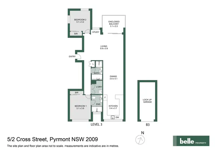 Floorplan of Homely apartment listing, 5/2 Cross Street, Pyrmont NSW 2009