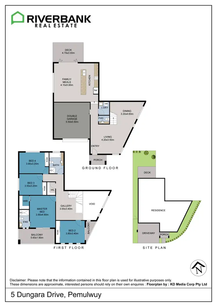Floorplan of Homely house listing, 5 Dungara Drive, Pemulwuy NSW 2145