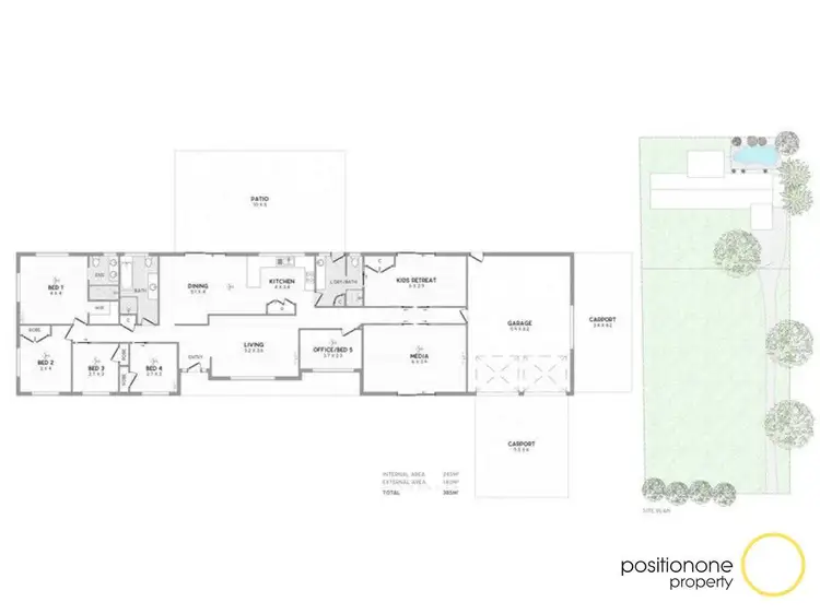 Floorplan of Homely rural property listing, 18 Kerr Road West, Kallangur QLD 4503