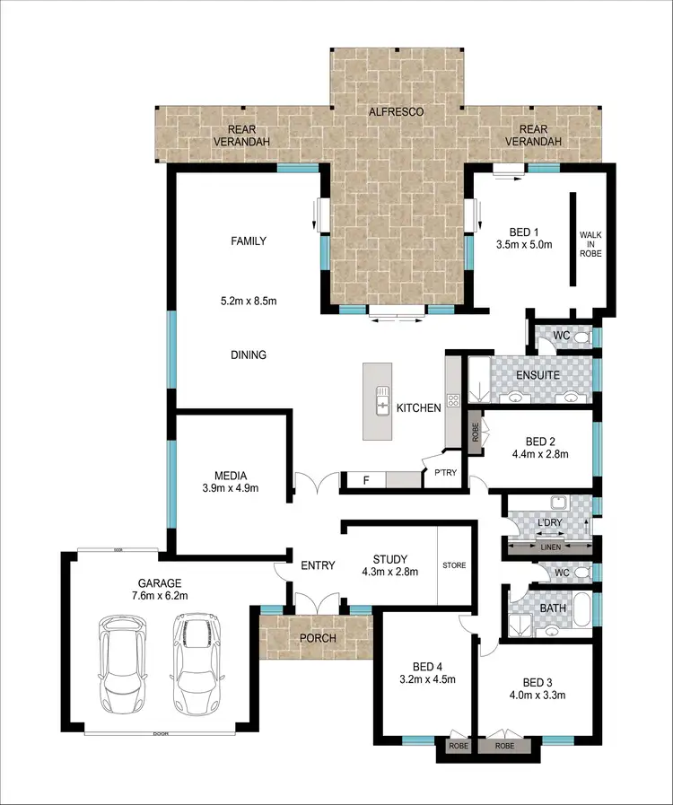 Floorplan of Homely house listing, 21 Carpenter Terrace, Australind WA 6233