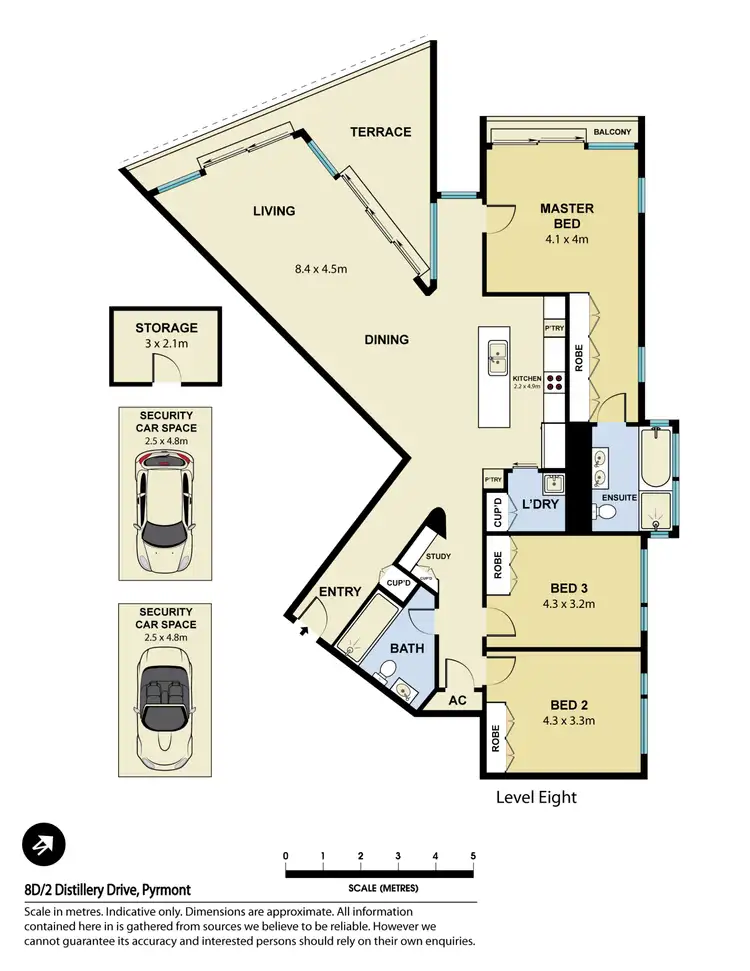 Floorplan of Homely apartment listing, 8D/2 Distillery Drive, Pyrmont NSW 2009