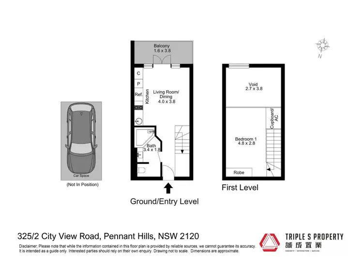 Floorplan of Homely apartment listing, 325/2 City View Road, Pennant Hills NSW 2120