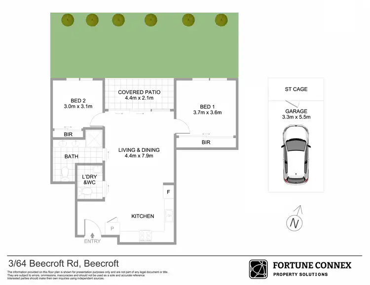 Floorplan of Homely apartment listing, 3/64 Beecroft Road, Beecroft NSW 2119