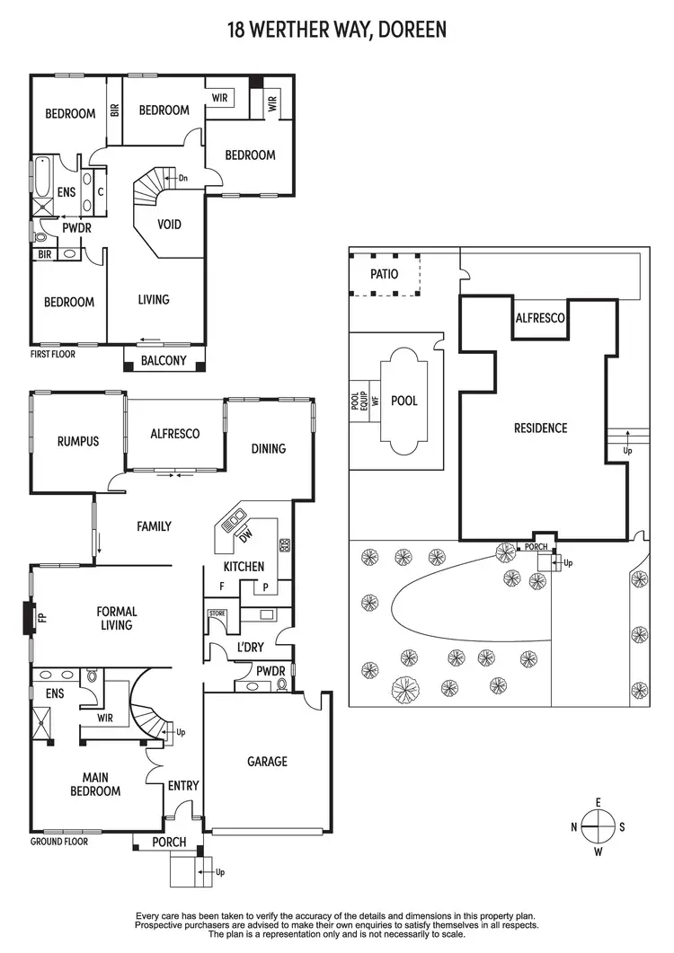 Floorplan of Homely house listing, 18 Werther Way, Doreen VIC 3754