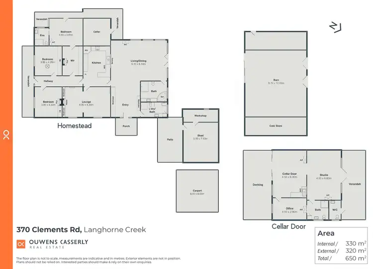 Floorplan of Homely rural property listing, 370 Clements Road, Langhorne Creek SA 5255