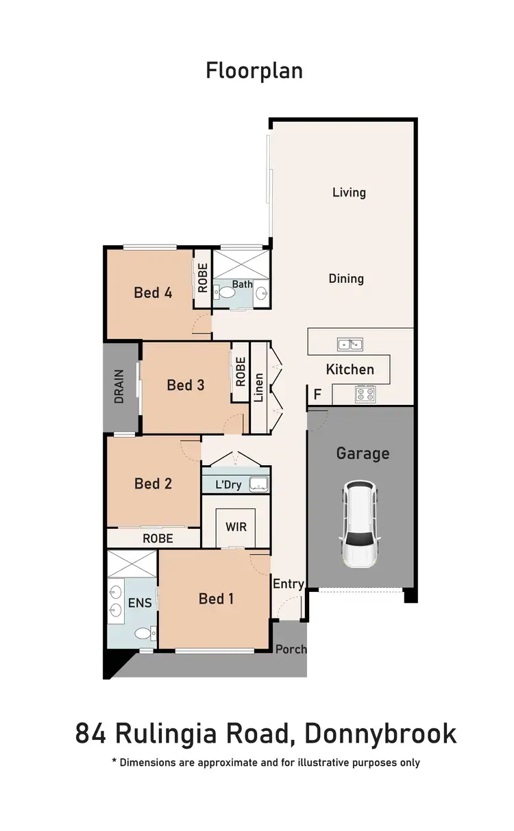 Floorplan of Homely house listing, 84 Rulingia Road, Donnybrook VIC 3064