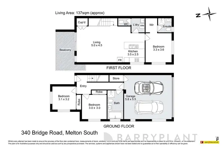 Floorplan of Homely house listing, 340 Bridge Road, Strathtulloh VIC 3338