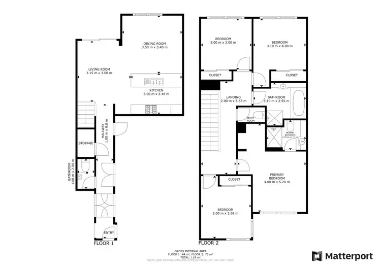 Floorplan of Homely townhouse listing, 9 Utopia Way, Officer VIC 3809