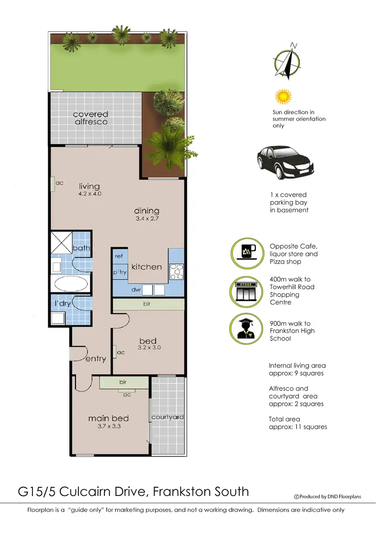 Floorplan of Homely apartment listing, 15/5 Culcairn Drive, Frankston South VIC 3199