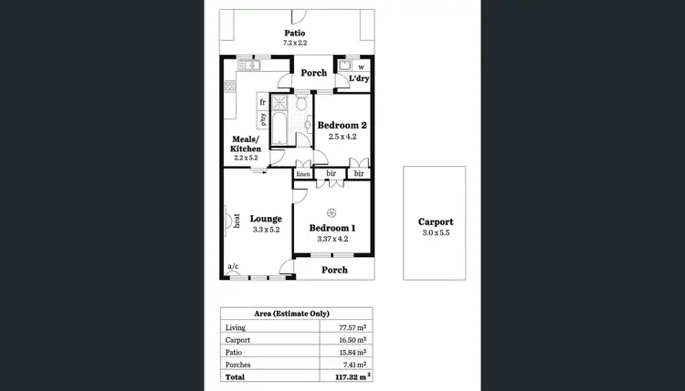 Floorplan of Homely unit listing, 8/144 Watson Avenue, Toorak Gardens SA 5065