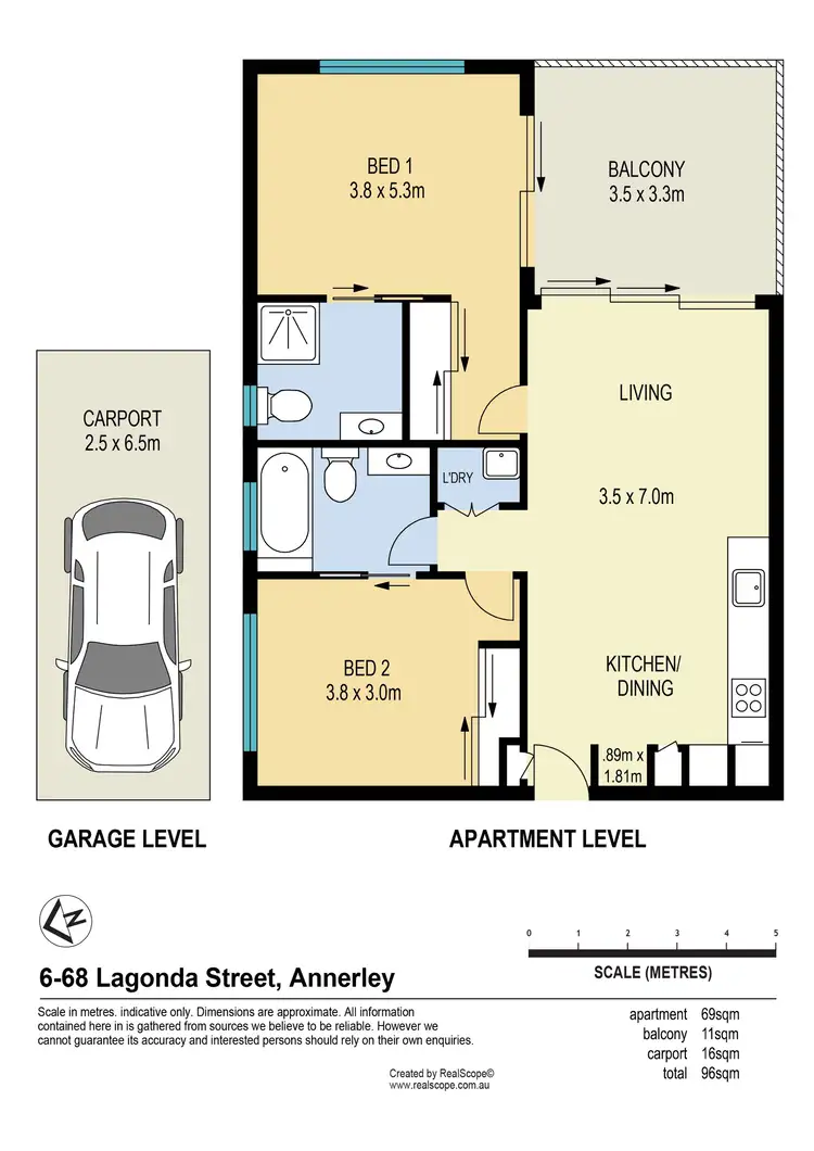 Floorplan of Homely unit listing, 6/68 Lagonda Street, Annerley QLD 4103