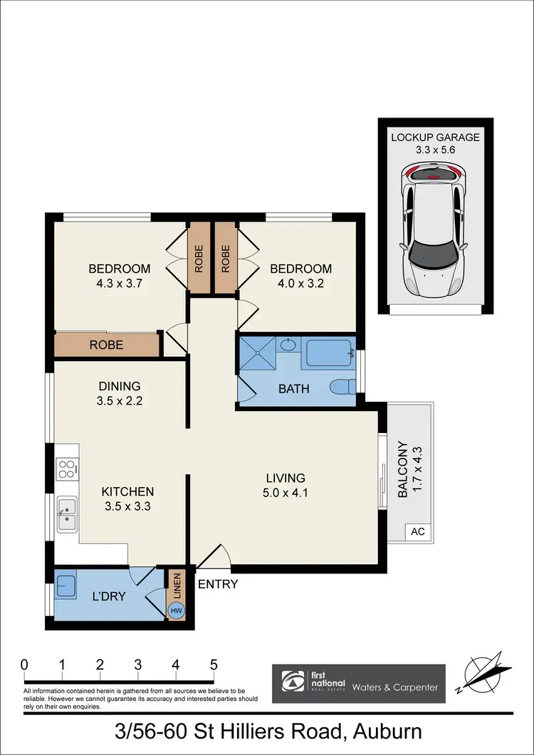 Floorplan of Homely unit listing, 3/56-60 St Hilliers Road, Auburn NSW 2144