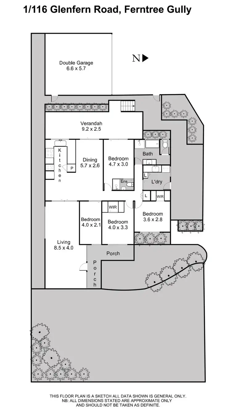 Floorplan of Homely unit listing, 1/116 Glenfern Road, Ferntree Gully VIC 3156