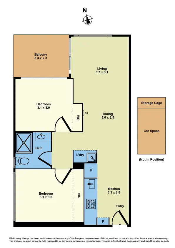 Floorplan of Homely apartment listing, 701/1 Foundry Road, Sunshine VIC 3020