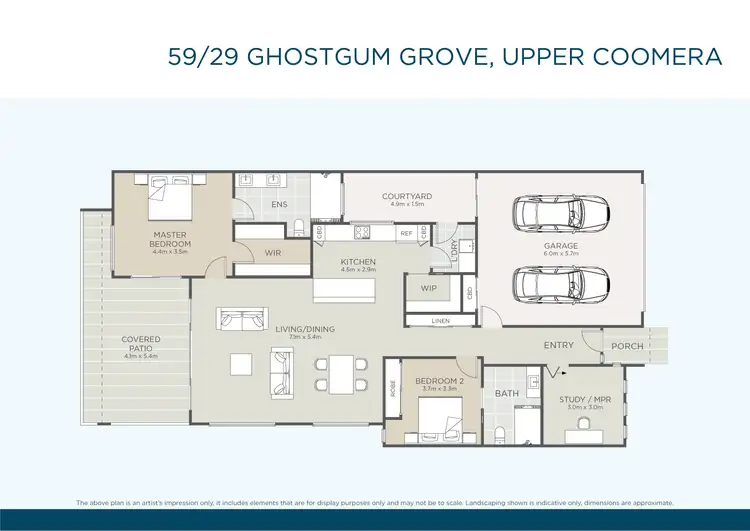 Floorplan of Homely retirement listing, 59/29 Ghostgum Drive, Upper Coomera QLD 4209