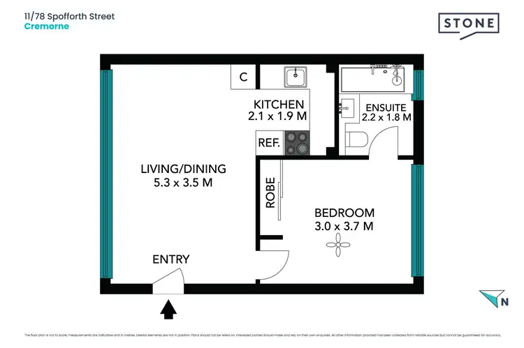 Floorplan of Homely apartment listing, 11/78 Spofforth Street, Cremorne NSW 2090