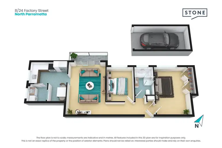 Floorplan of Homely apartment listing, 8/24 Factory Street, North Parramatta NSW 2151