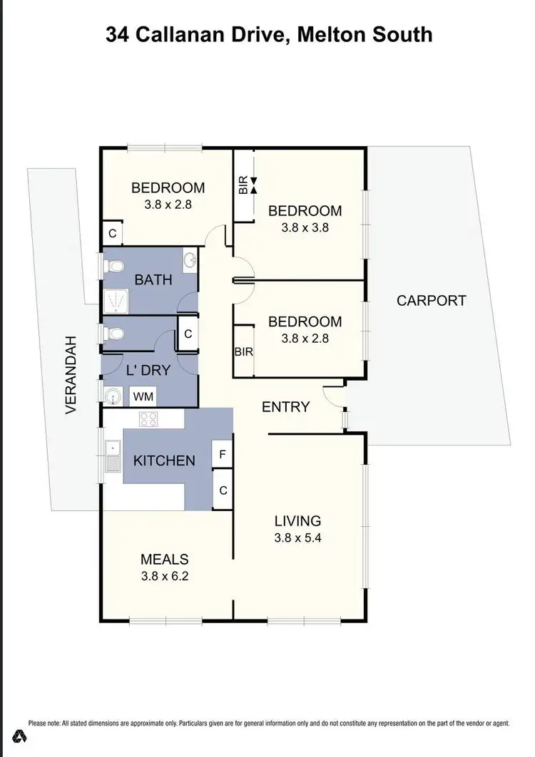 Floorplan of Homely house listing, 34 Callanan Drive, Melton South VIC 3338