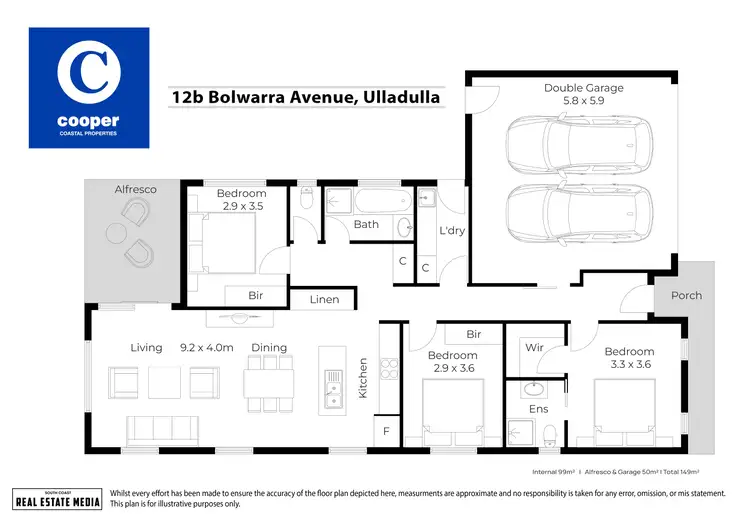 Floorplan of Homely house listing, 12B Bolwarra Avenue, Ulladulla NSW 2539